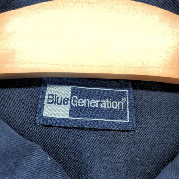 Subaru Men's Uniform Button Up Shirt Blue 2XL Long Sleeve Polycotton Blend - Picture 10 of 15